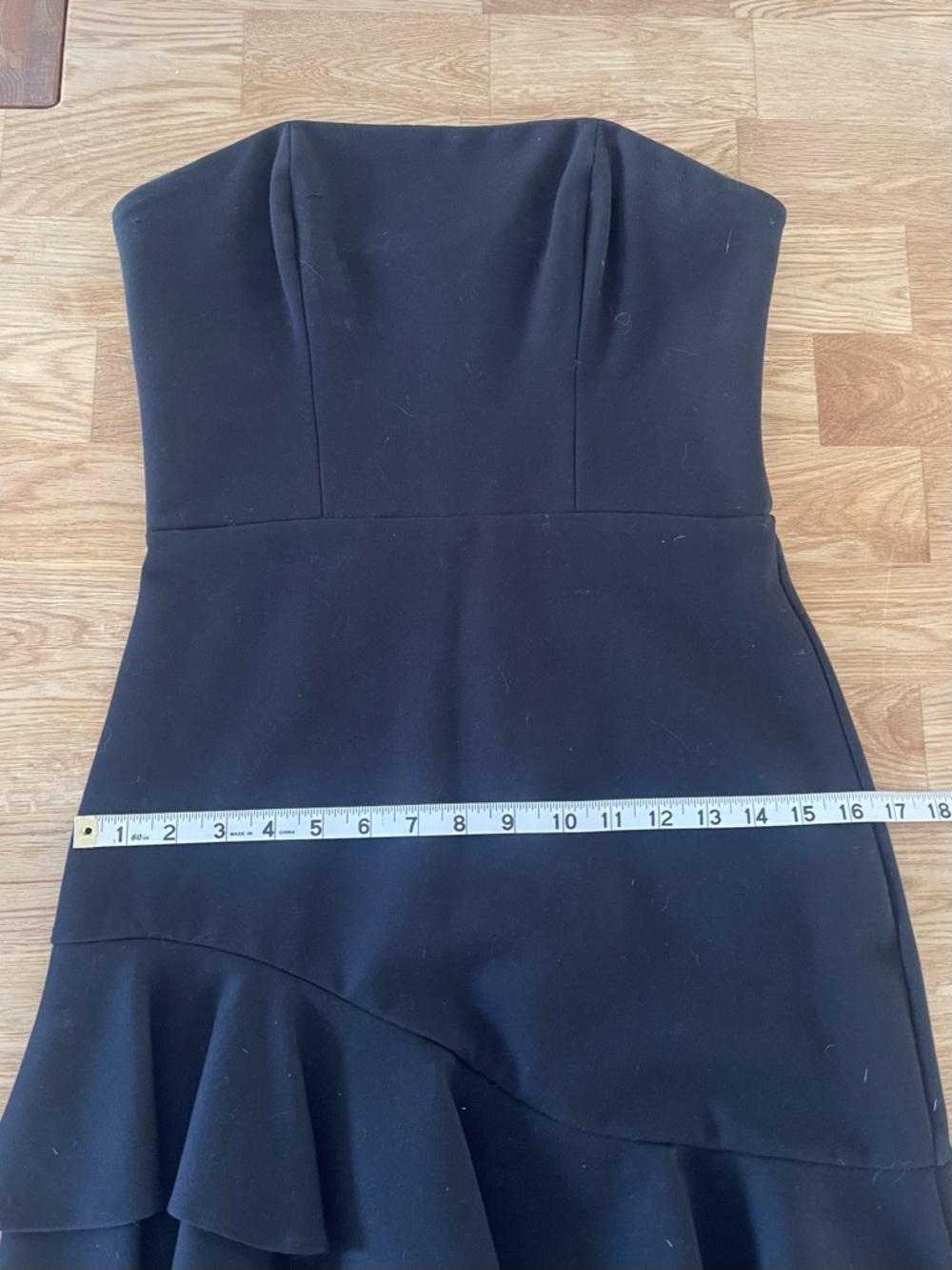 Amanda Uprichard Strapless LBD Mini Dress, Black, Size Medium (4-6), Like New - Picture 9 of 14
